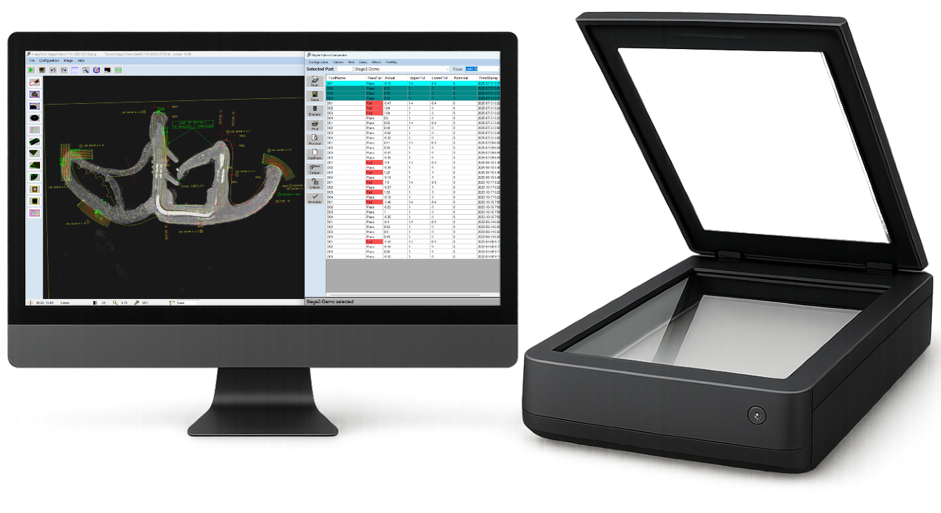 PLV Scanner for Rubber Profiles