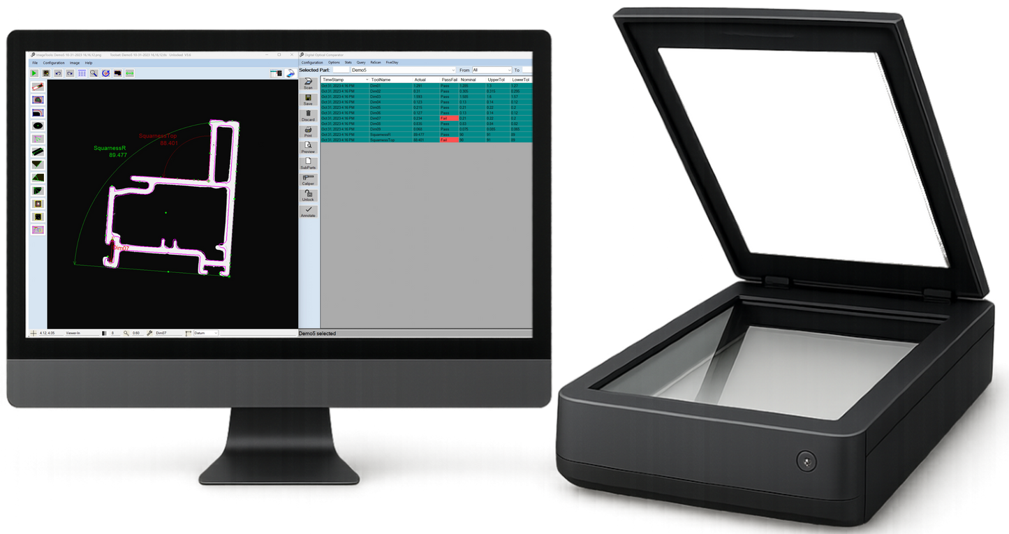 PLV Scanner for Plastic Profiles