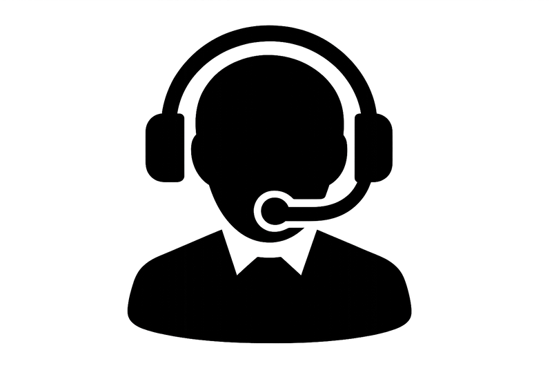contact technical support icon black with transparent background