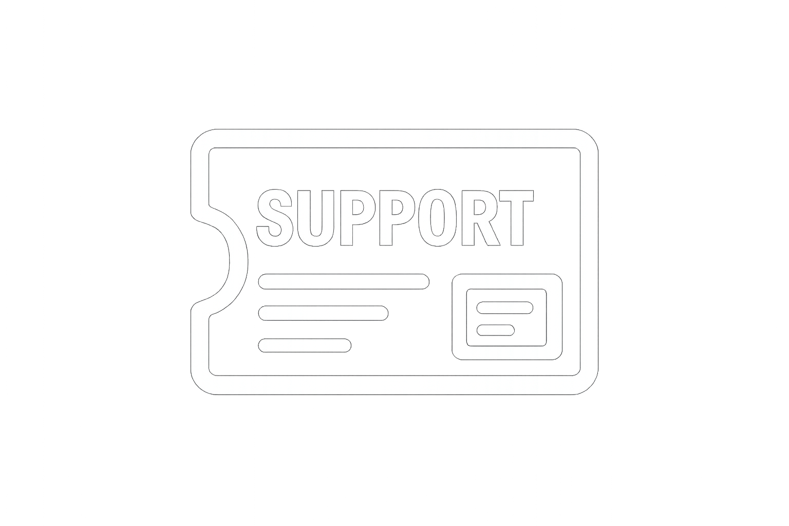 should look more like a support ticket 